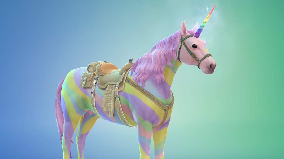 Unicorn Accessory in The Sims 4 Horse Ranch