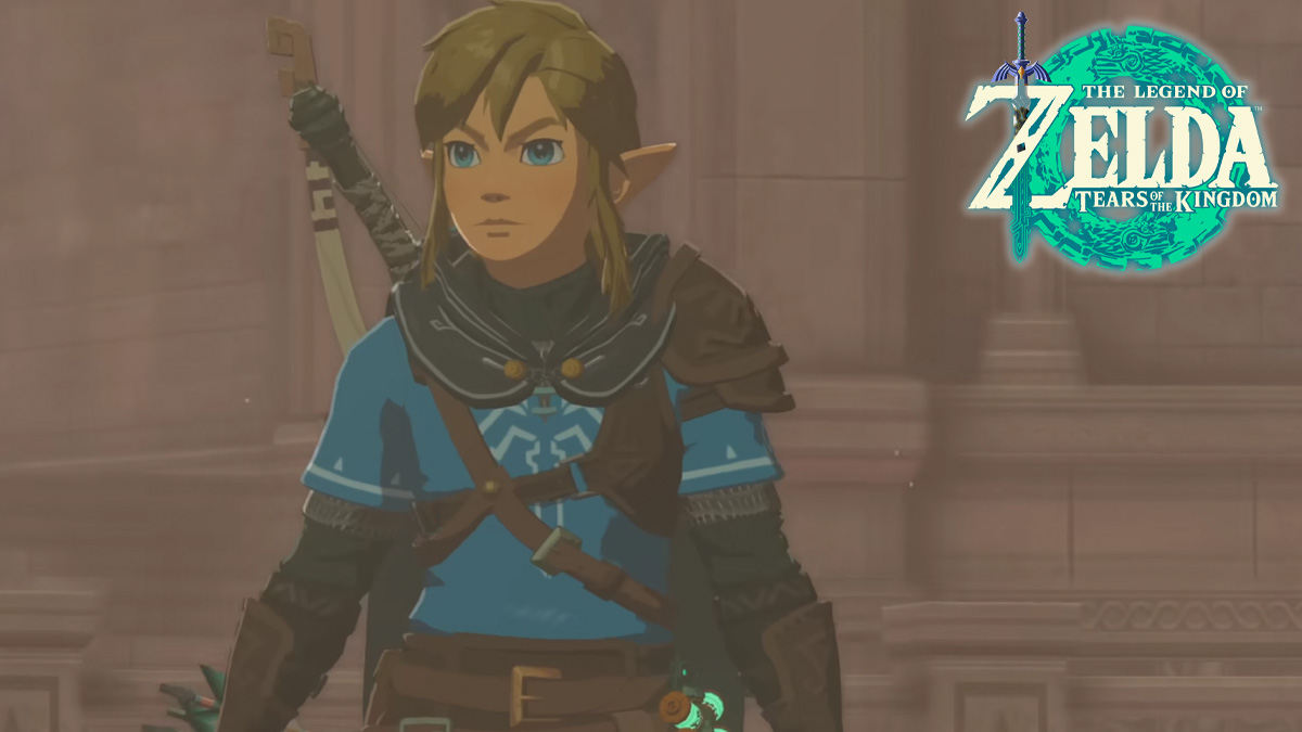 Link from Tears of the Kingdom next to logo